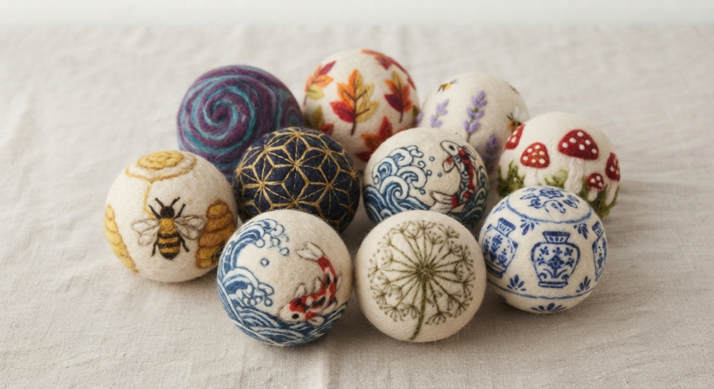Needle Felted Dryer Balls