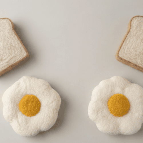 Child Sensory Toy Bread and Omelette Set