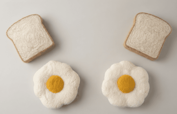 Child Sensory Toy Bread and Omelette Set