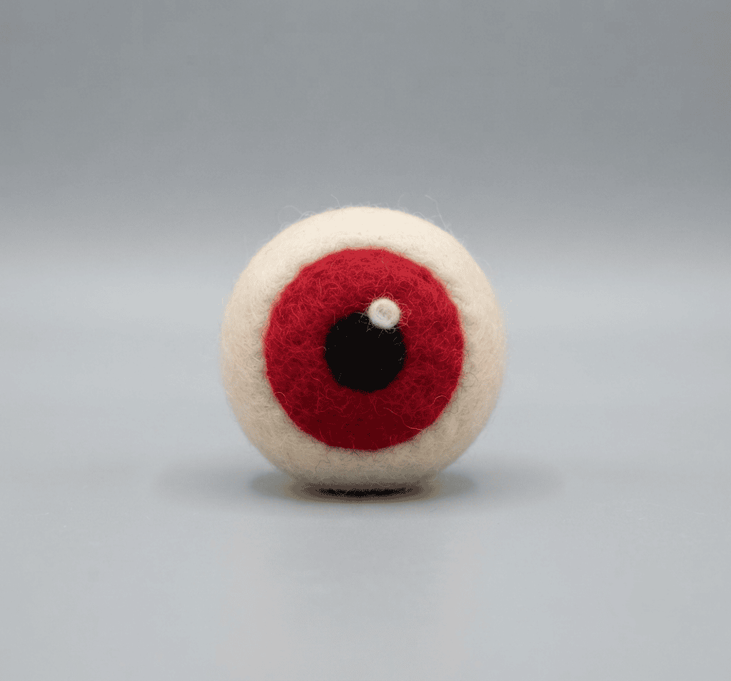 handmade-needle-felted-eyeball-pet-toy