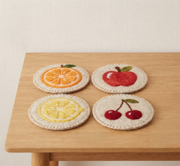 felt tea coaster