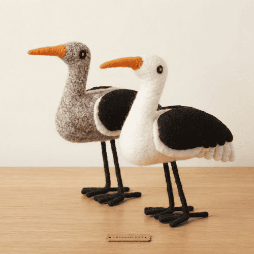 Handmade Felt Bird Show Piece