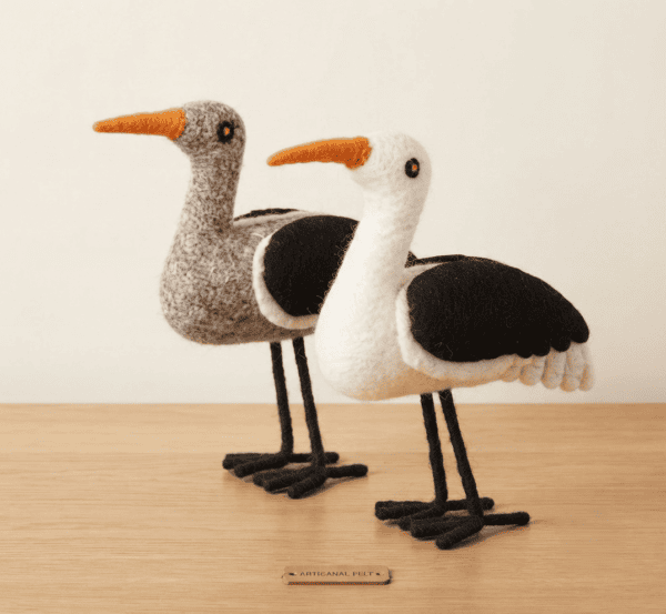 Handmade Felt Bird Show Piece
