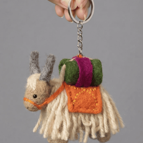 felt small keyring yak