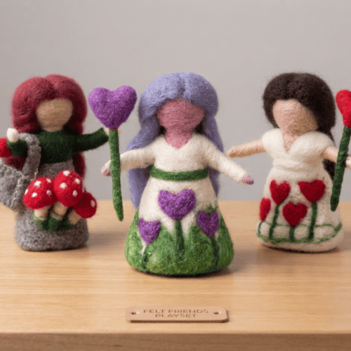 Handmade Felt Fairy Play Set for Children