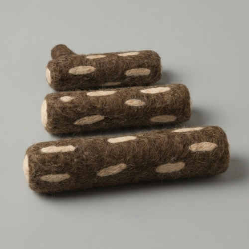 handmade-wood-log-shape-felt-pet-toy