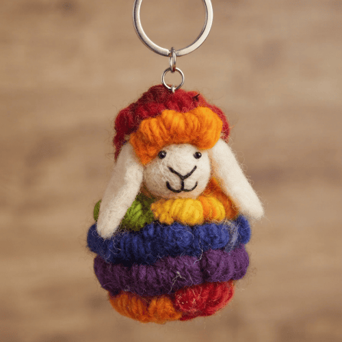 small felt keyring