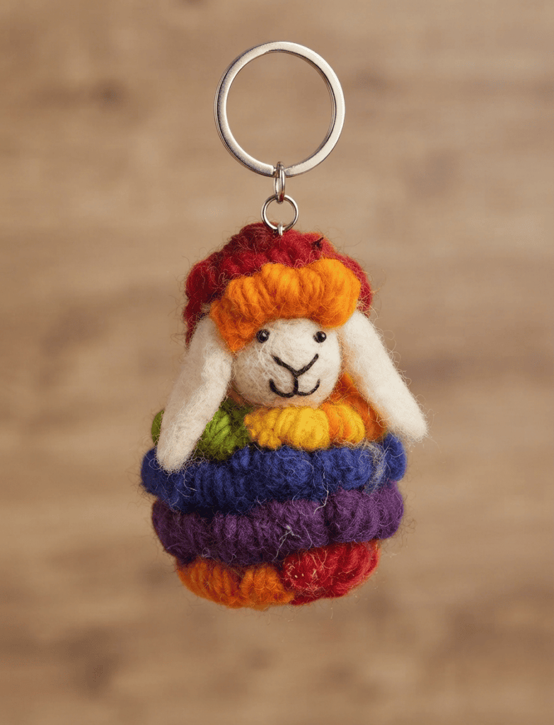 small felt keyring